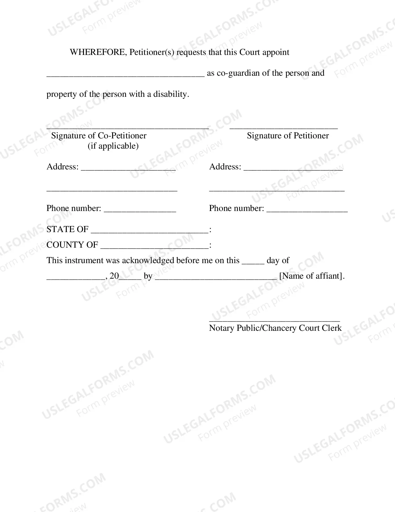 Preview Procedures for Filing a Petition to Add a Co-Guardian