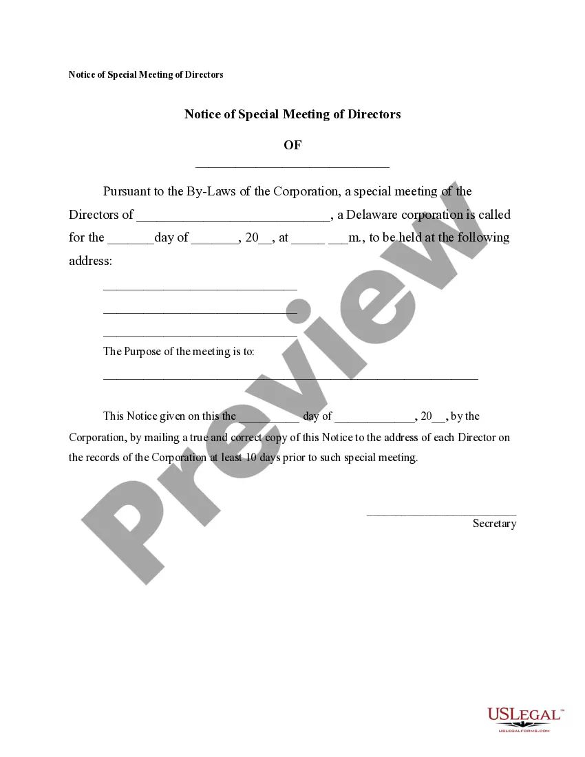 Preview Notices, Resolutions, Simple Stock Ledger and Certificate