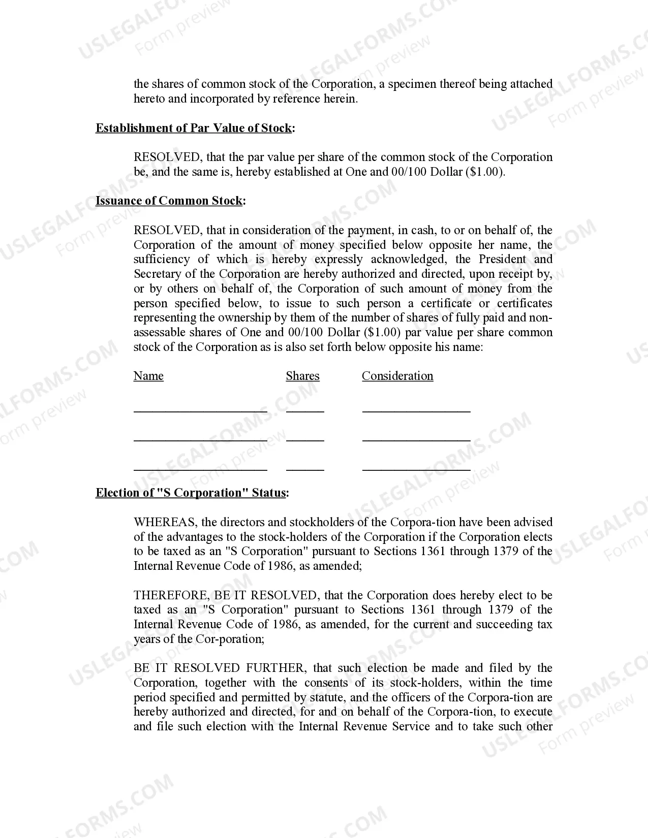 Preview Minutes for Organizational Meeting