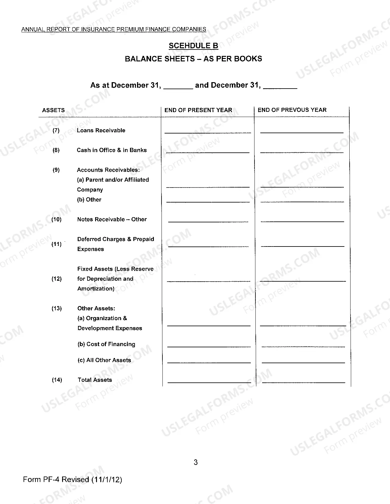 Preview Form PF-4