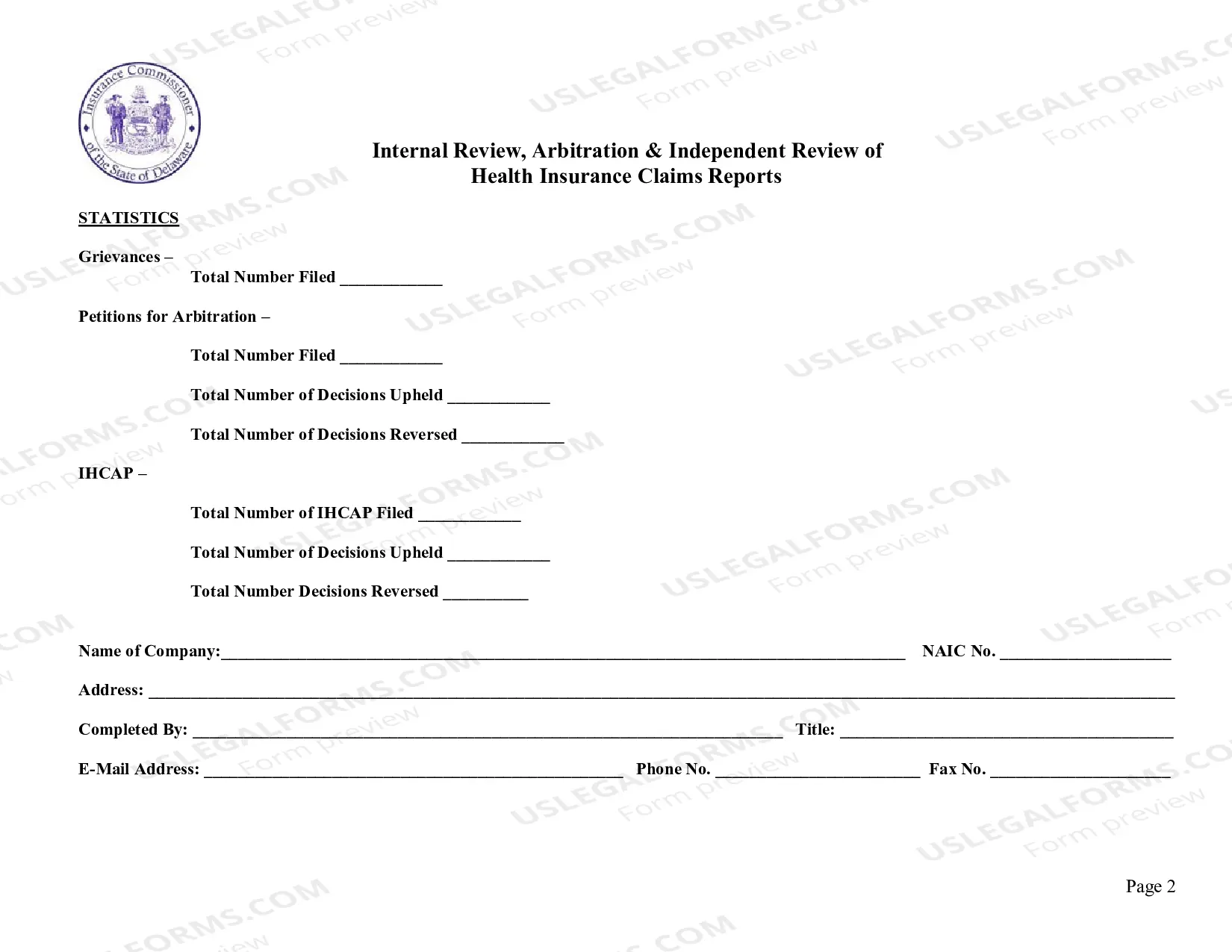 Preview Internal Review, Arbitration & Independent Review of Health Insurance Claims Reports