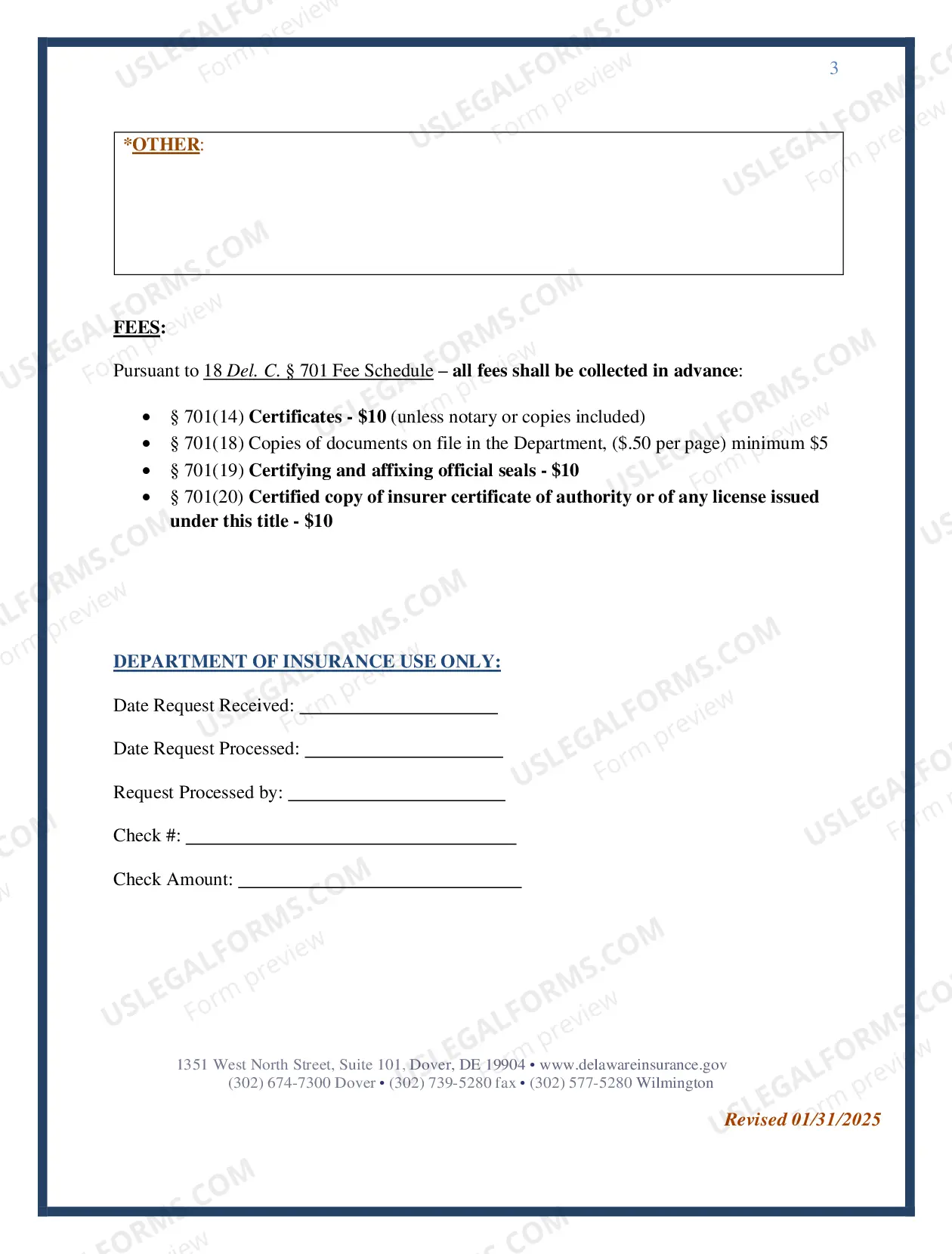 Preview Certificate Request