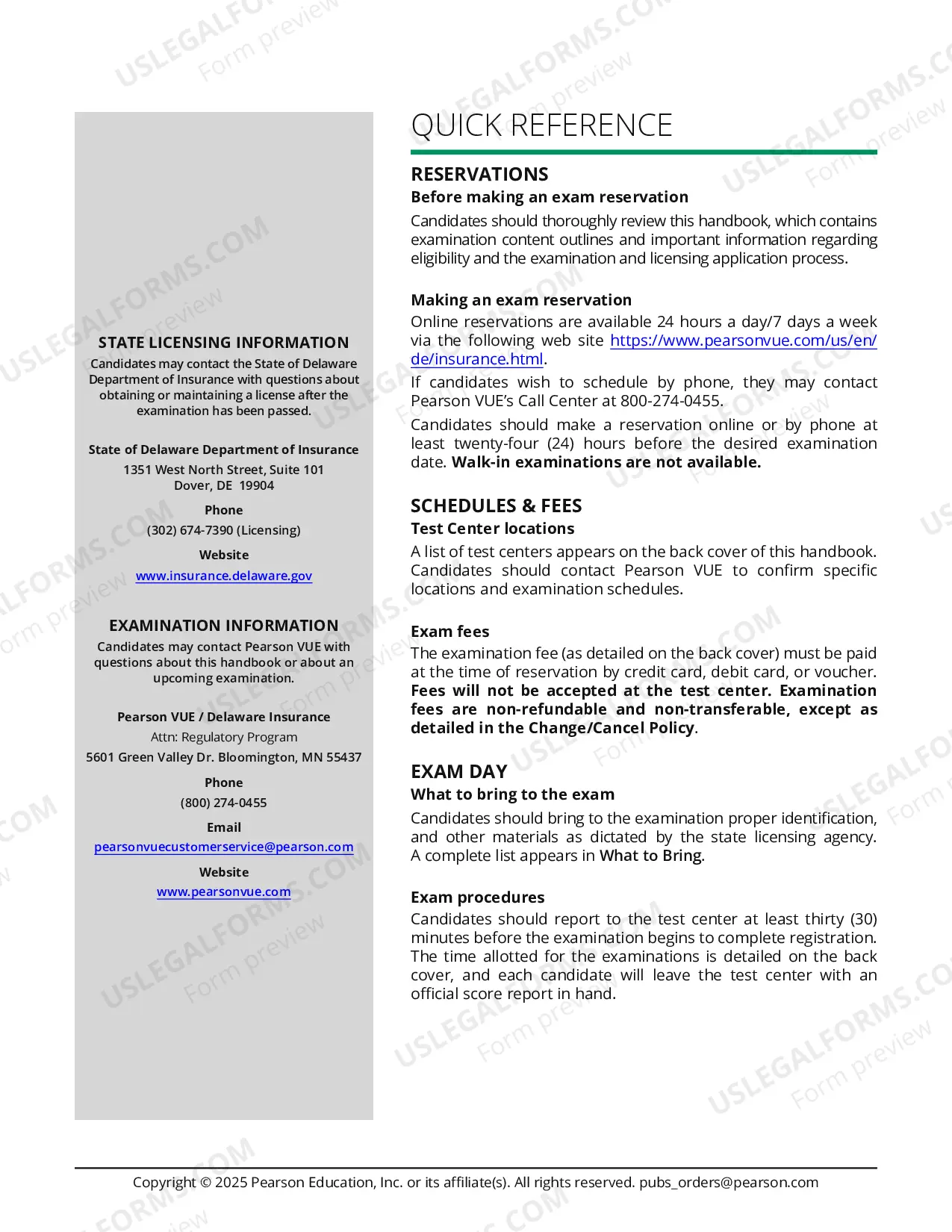 Preview Licensing Examination Candidate Handbook