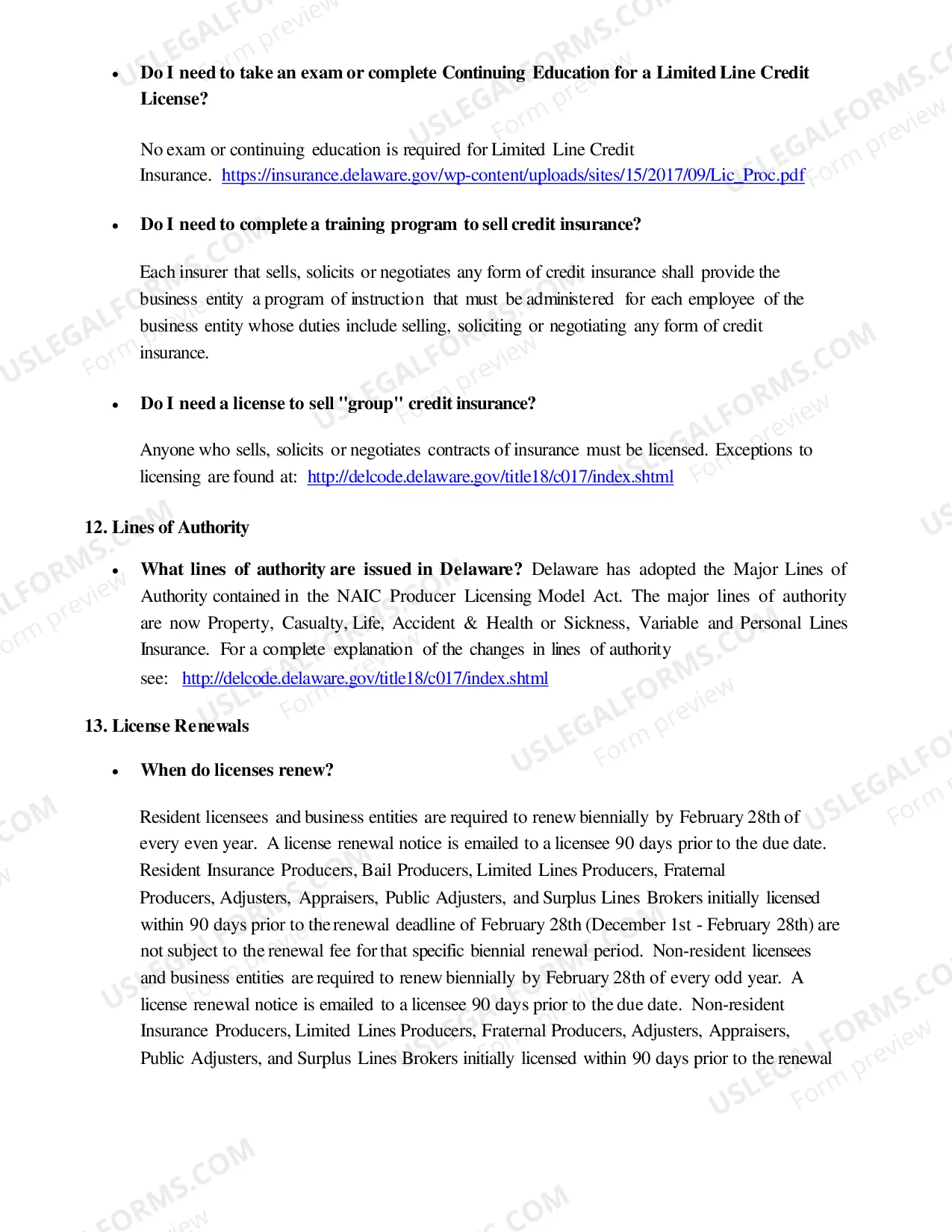 Preview Producer Licensing Laws FAQs