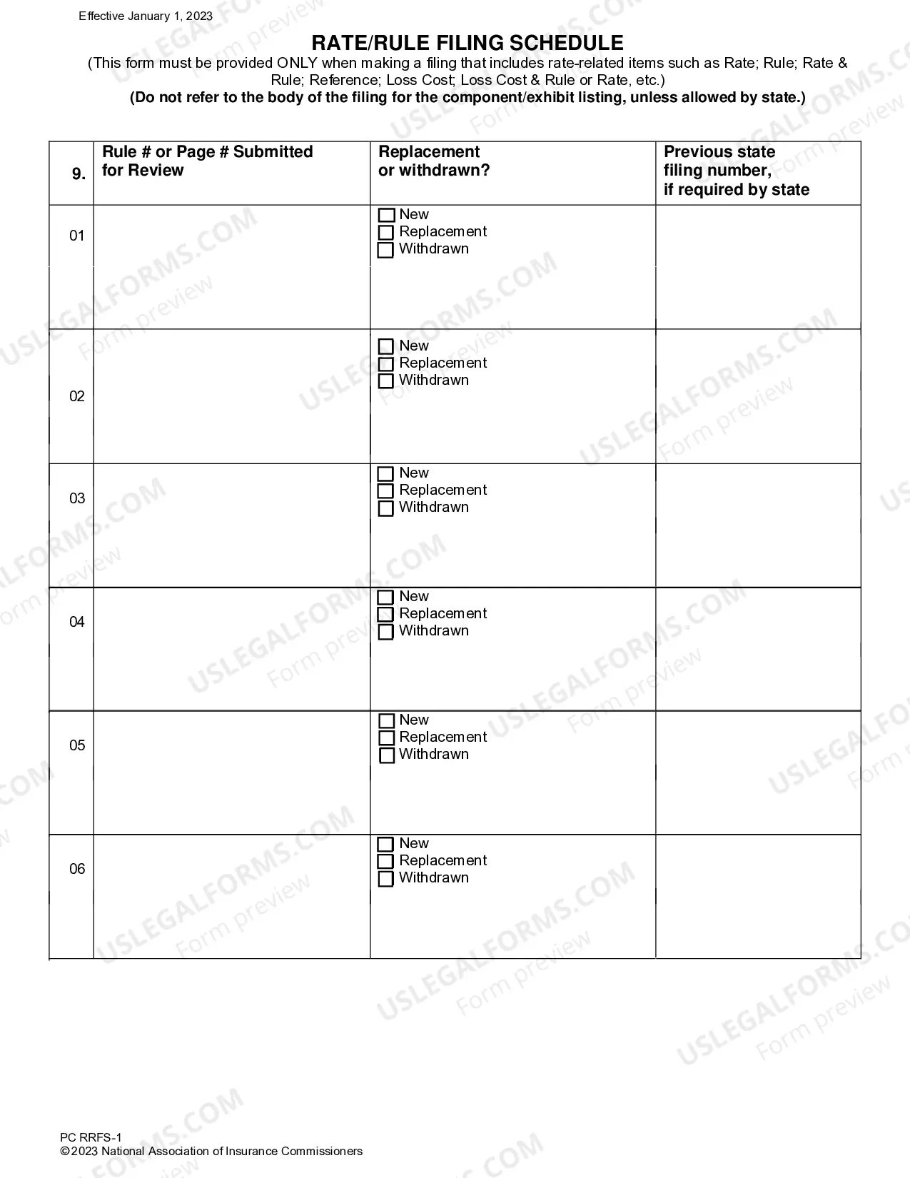 Preview Interactive Property & Casualty Transmittal Document