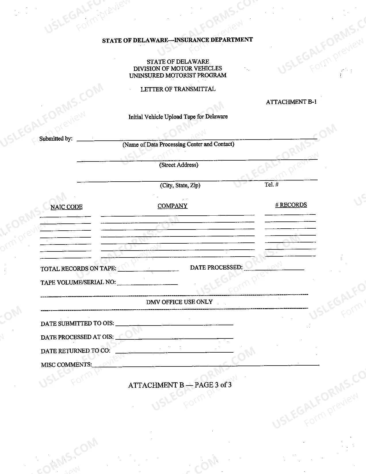Preview Attachments/Forms For Compliance With Regulation 606
