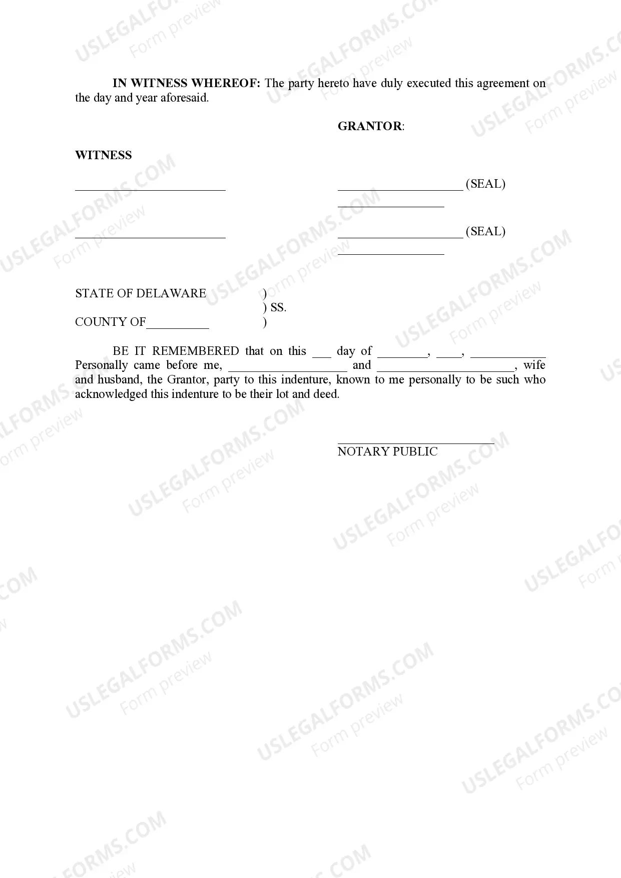 Preview Easement Agreement
