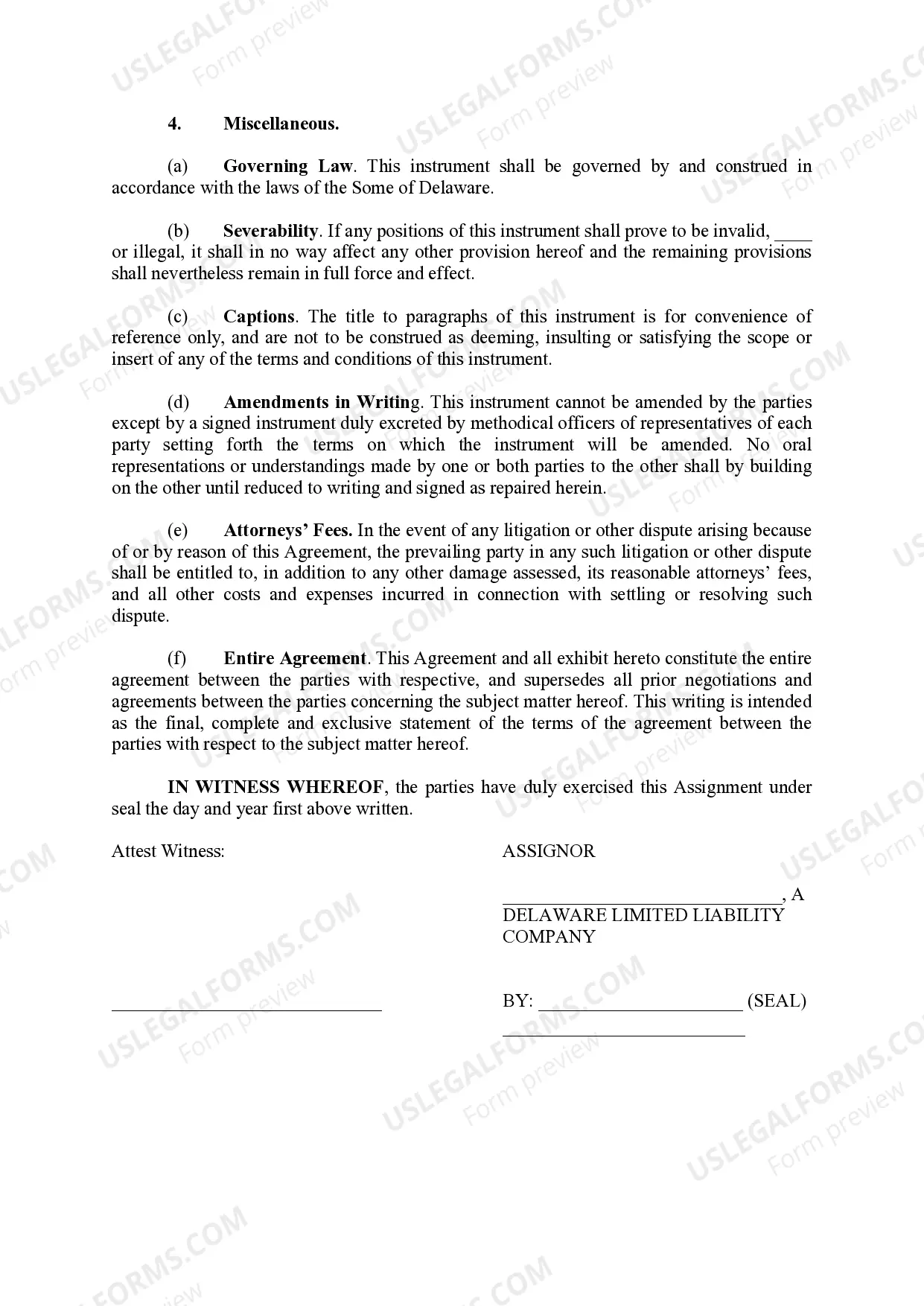 Preview Partial Assignment of Special Declarant's Rights