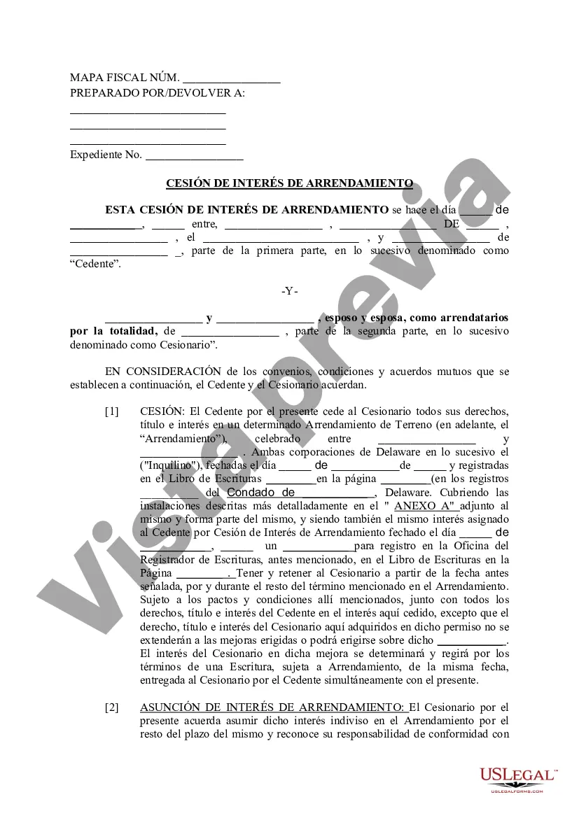 Preview Cesión de intereses de arrendamiento