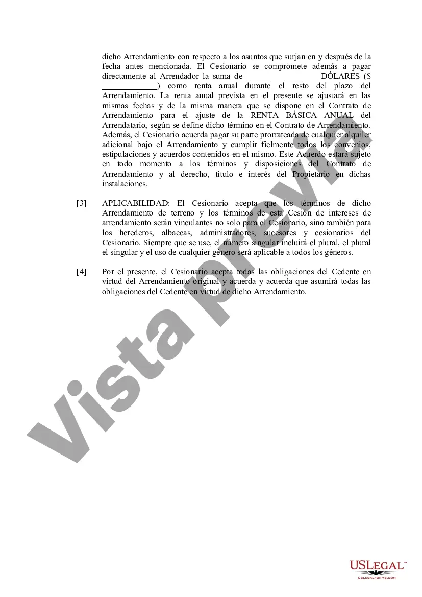 Preview Cesión de intereses de arrendamiento