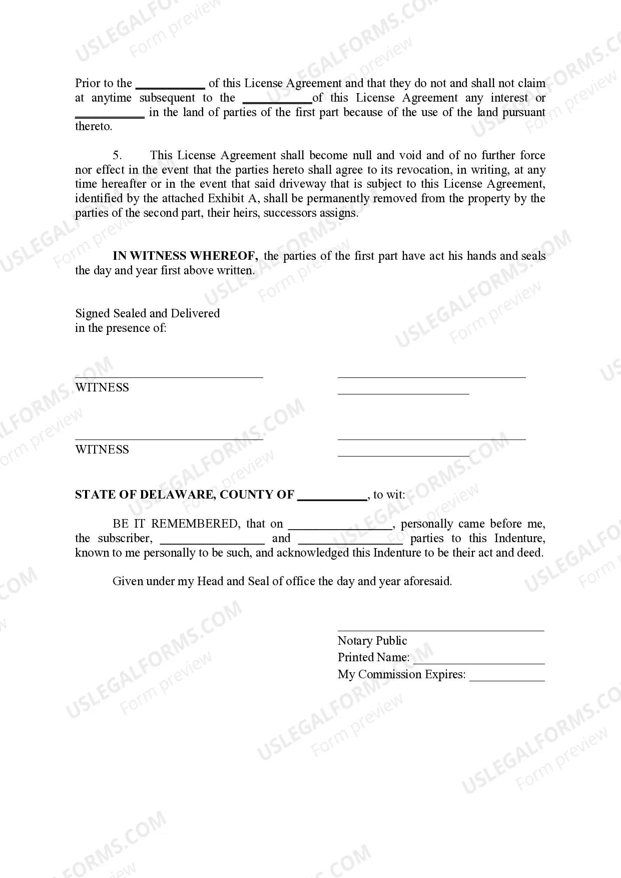 Preview License Agreement