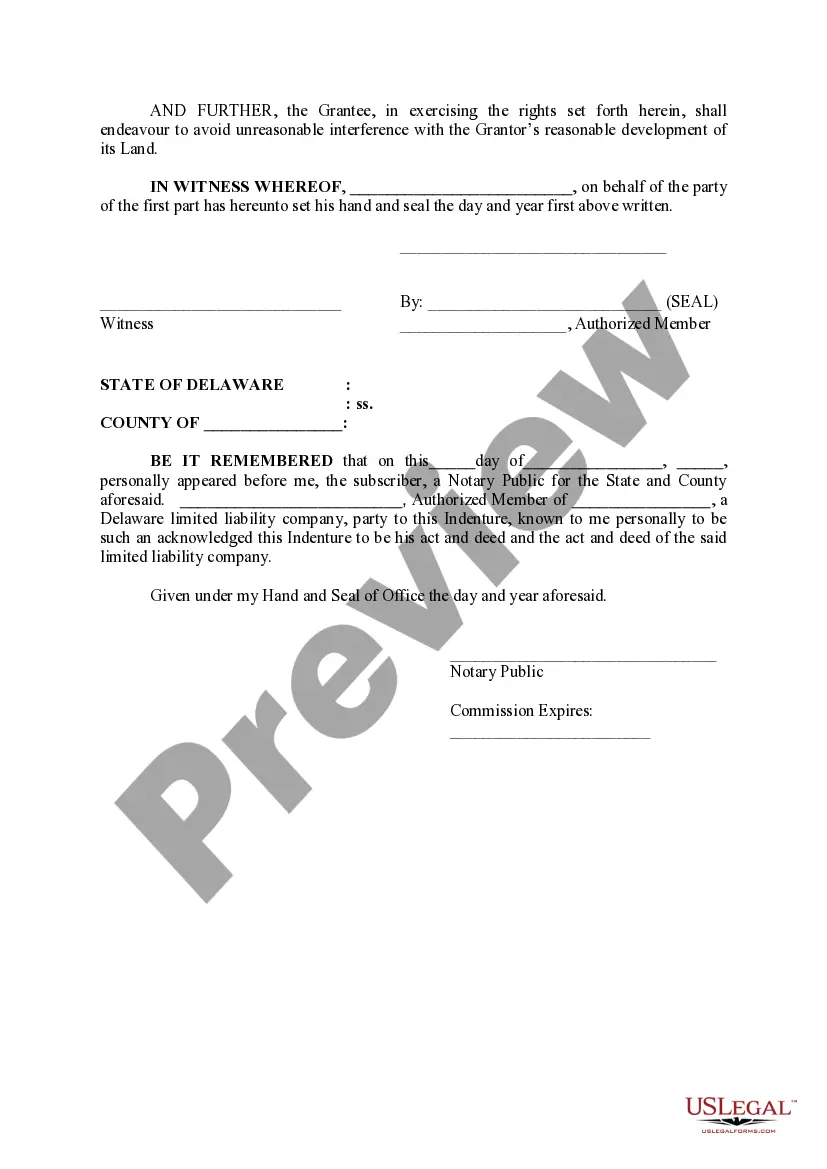 Preview Stormwater Conveyance Easement