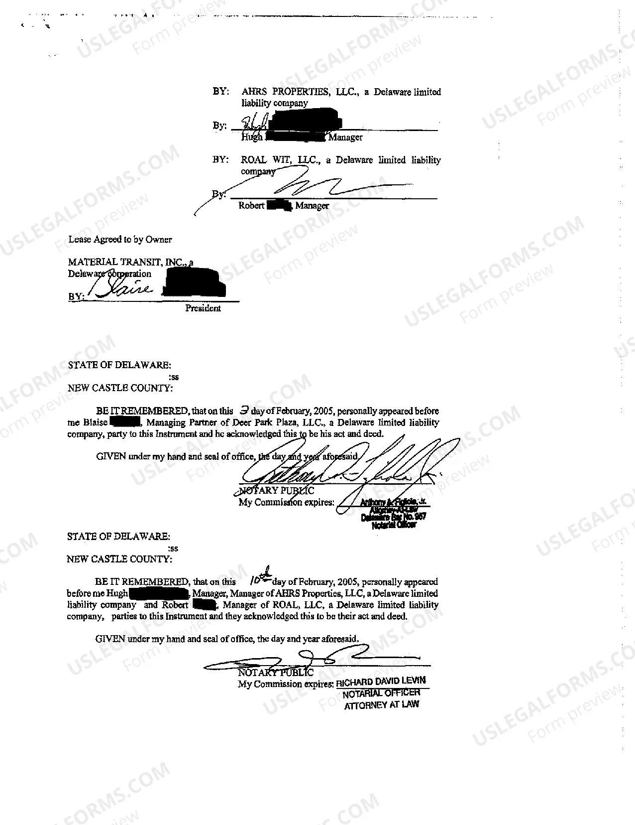 Preview Memorandum of Lease - Short