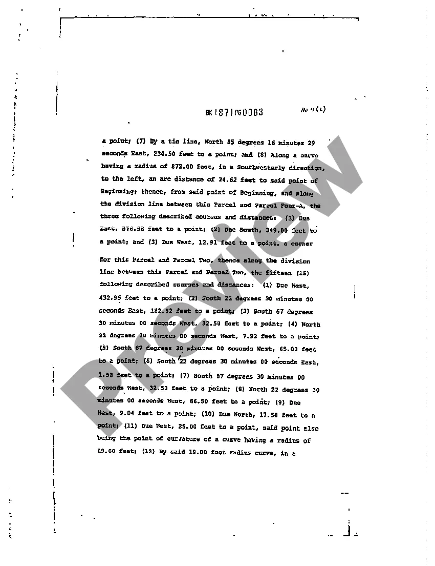 Preview Short Form Memorandum of Lease regarding Department Store