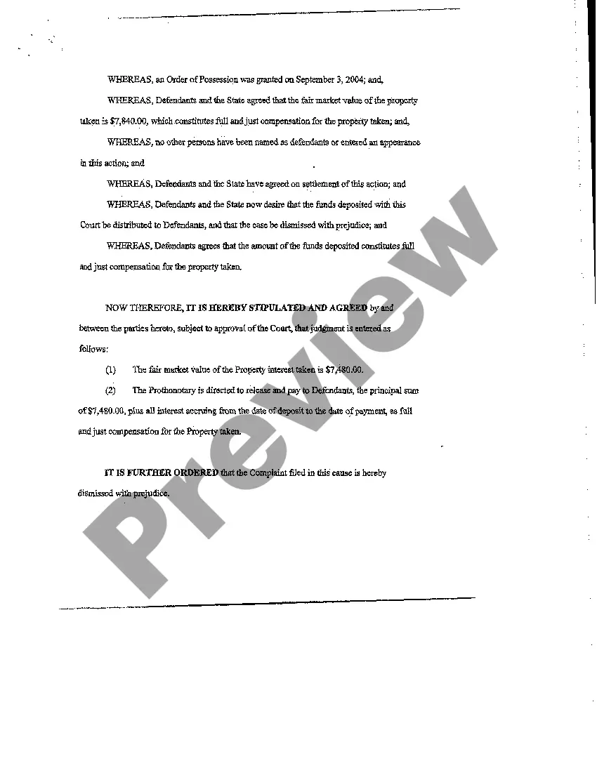 Get Stipulation and Order of Judgment and Confirmation of Award Preview Stipulation and Order of Judgment and Confirmation of Award