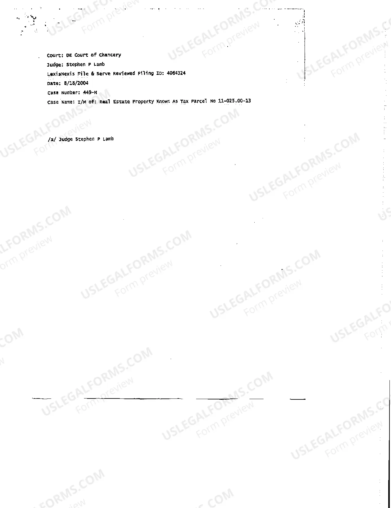 Preview Order Quieting Title