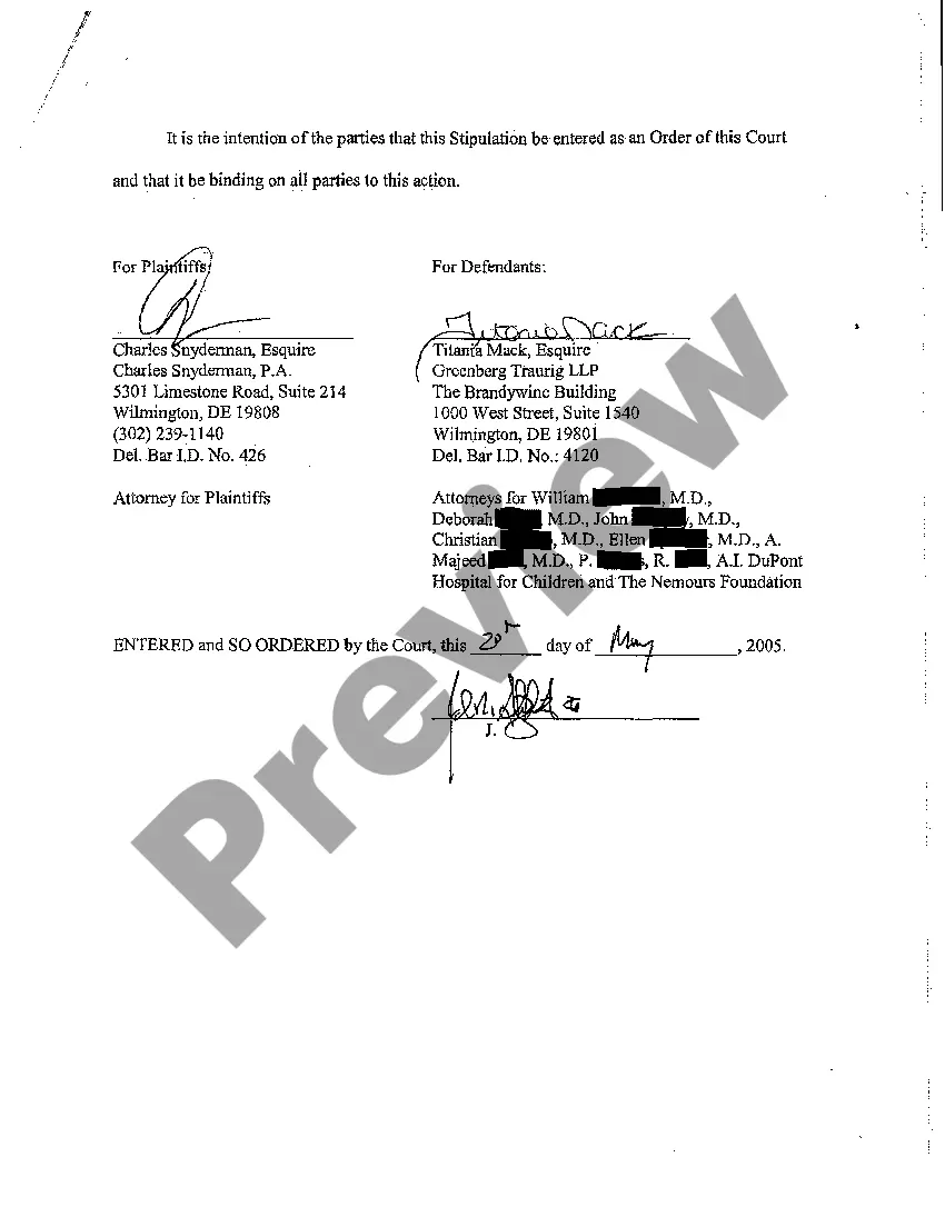 Preview A06 Stipulation to Discontinue Action without Prejudice