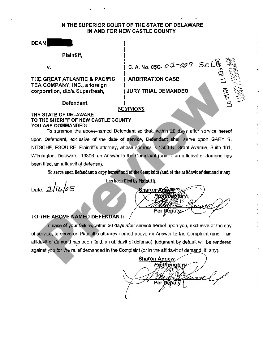 Get A01 Complaint for Slip and Fall Preview A01 Complaint for Slip and Fall