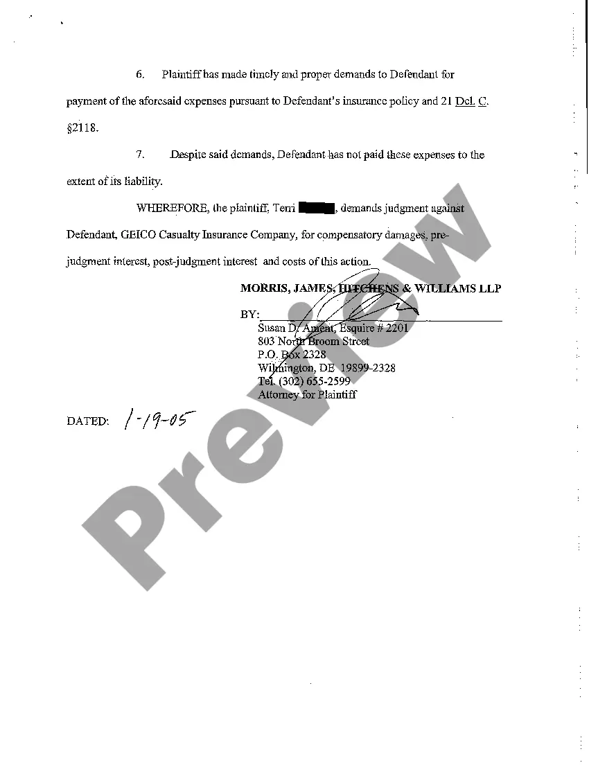 Preview Complaint Against Motor Vehicle Insurer to be heard in Arbitration