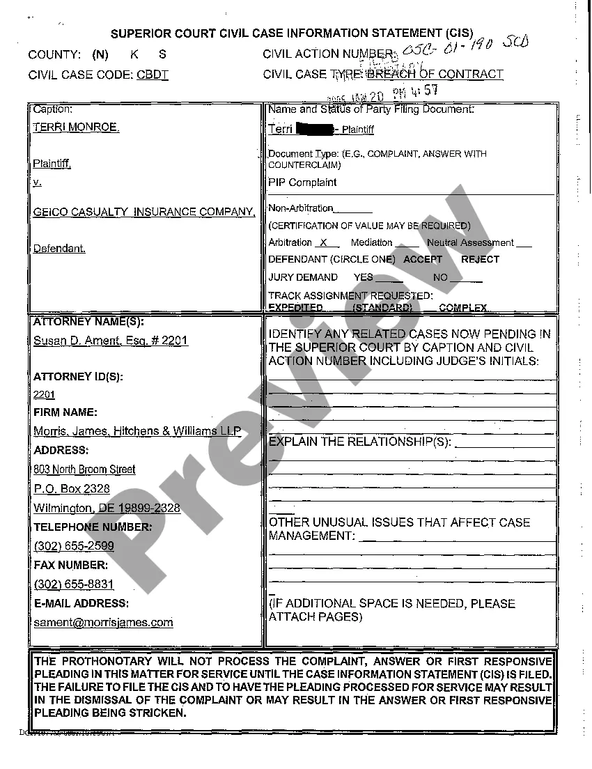 Preview Complaint Against Motor Vehicle Insurer to be heard in Arbitration