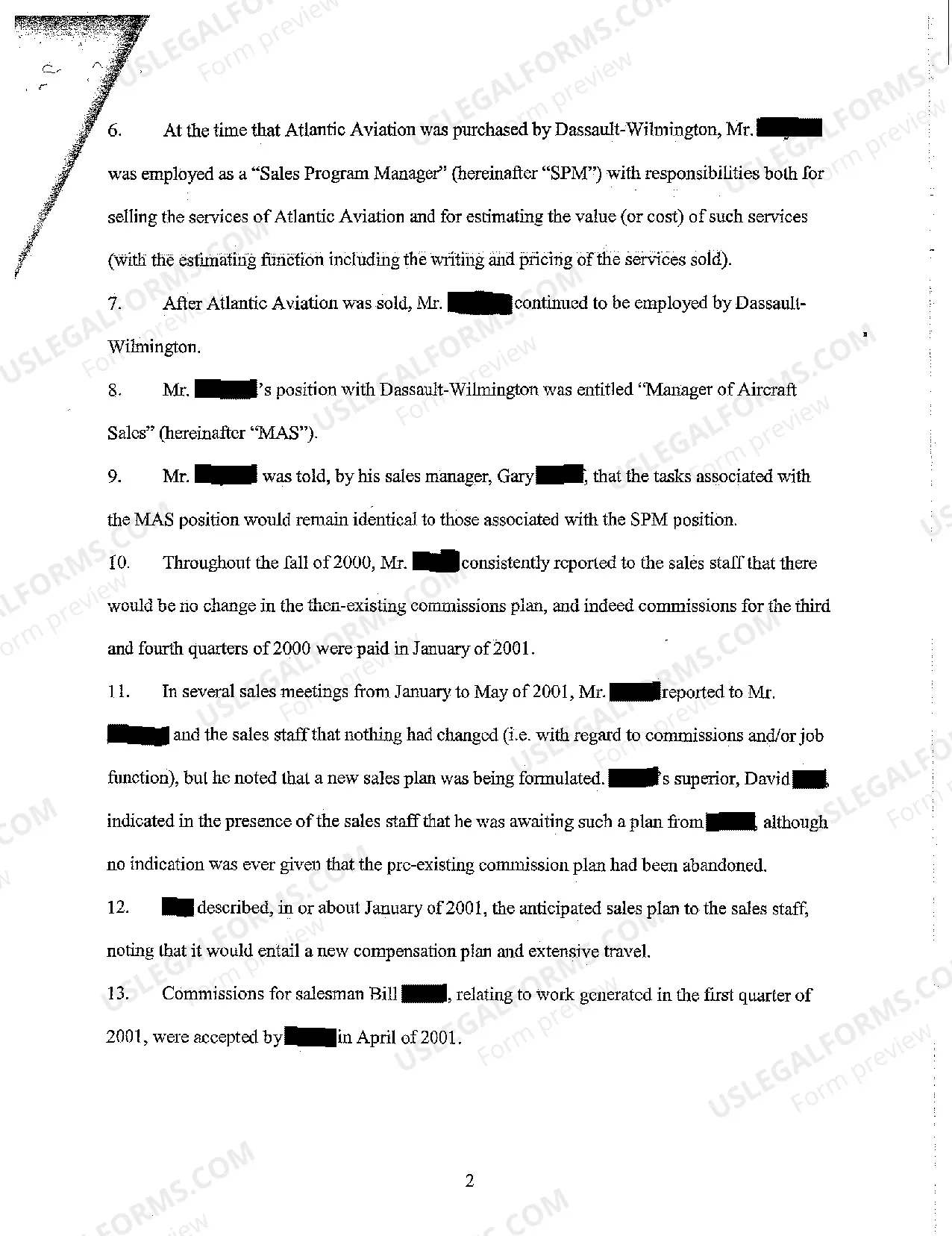 Preview Complaint Alleging Wrongful Discharge and Breach of Good Faith and Faith Dealing