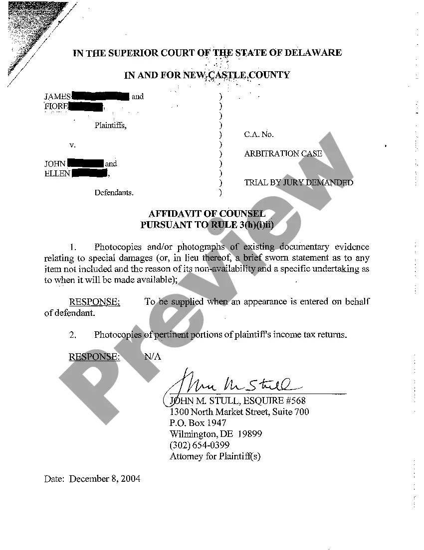 Preview A01 Complaint regarding property damage from fallen tree