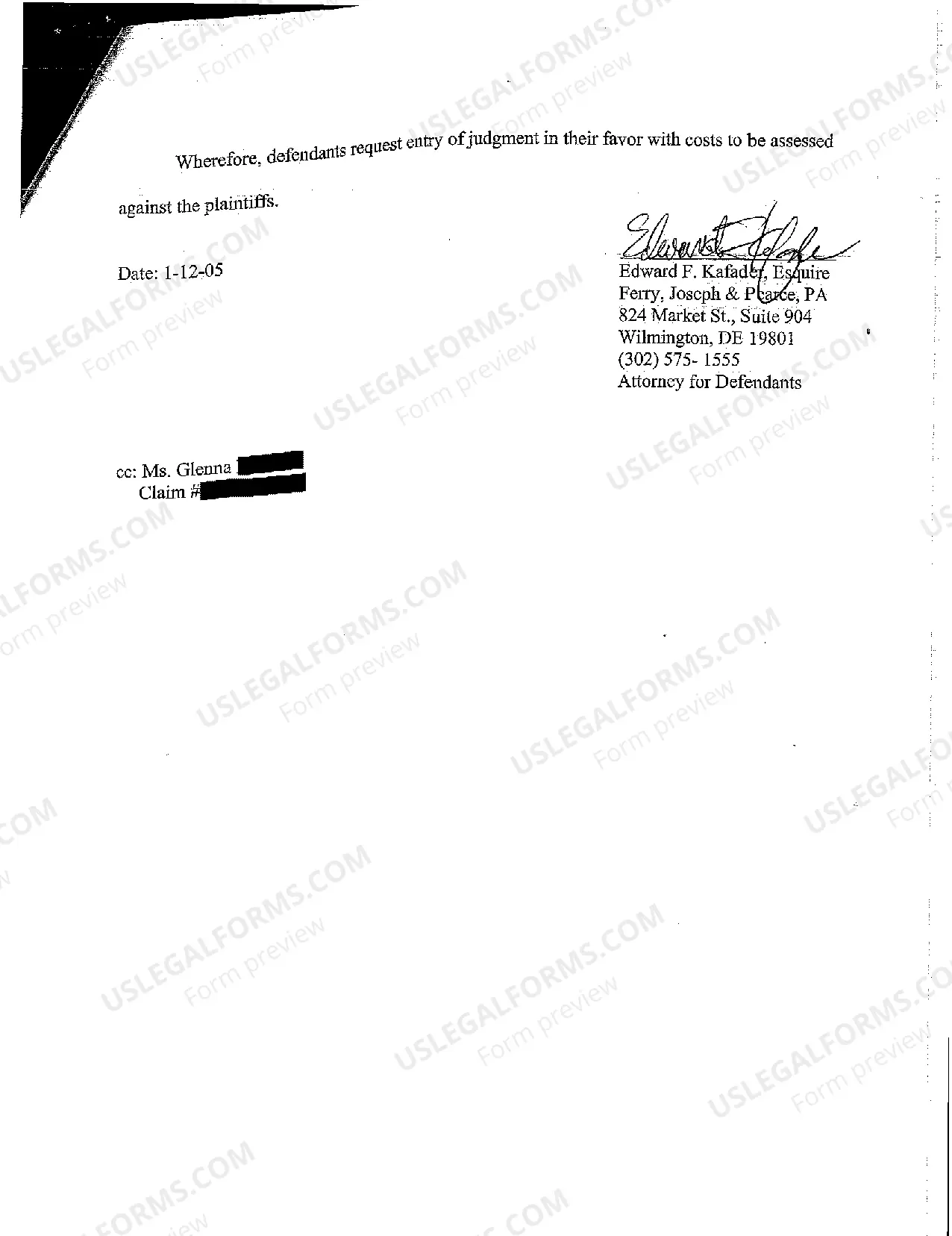 Preview A02 Answer to Complaint