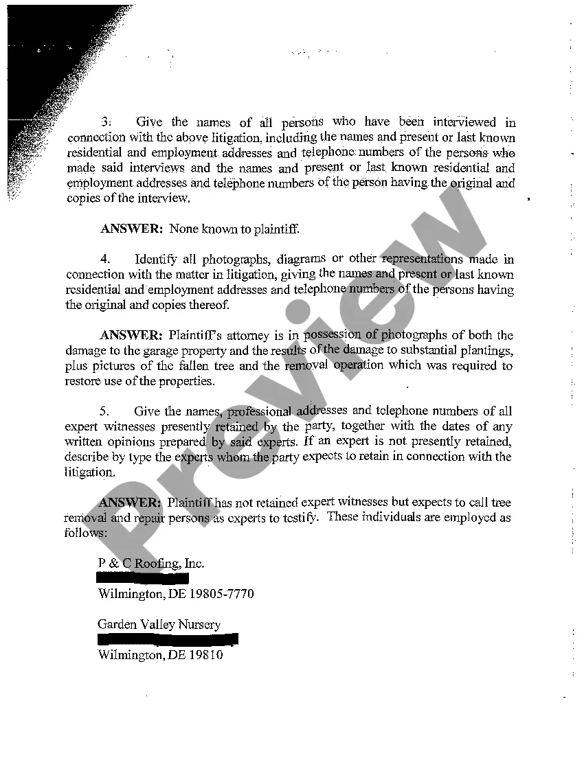 Preview A03 Plaintiff's Responses to Form 30 Interrogatories