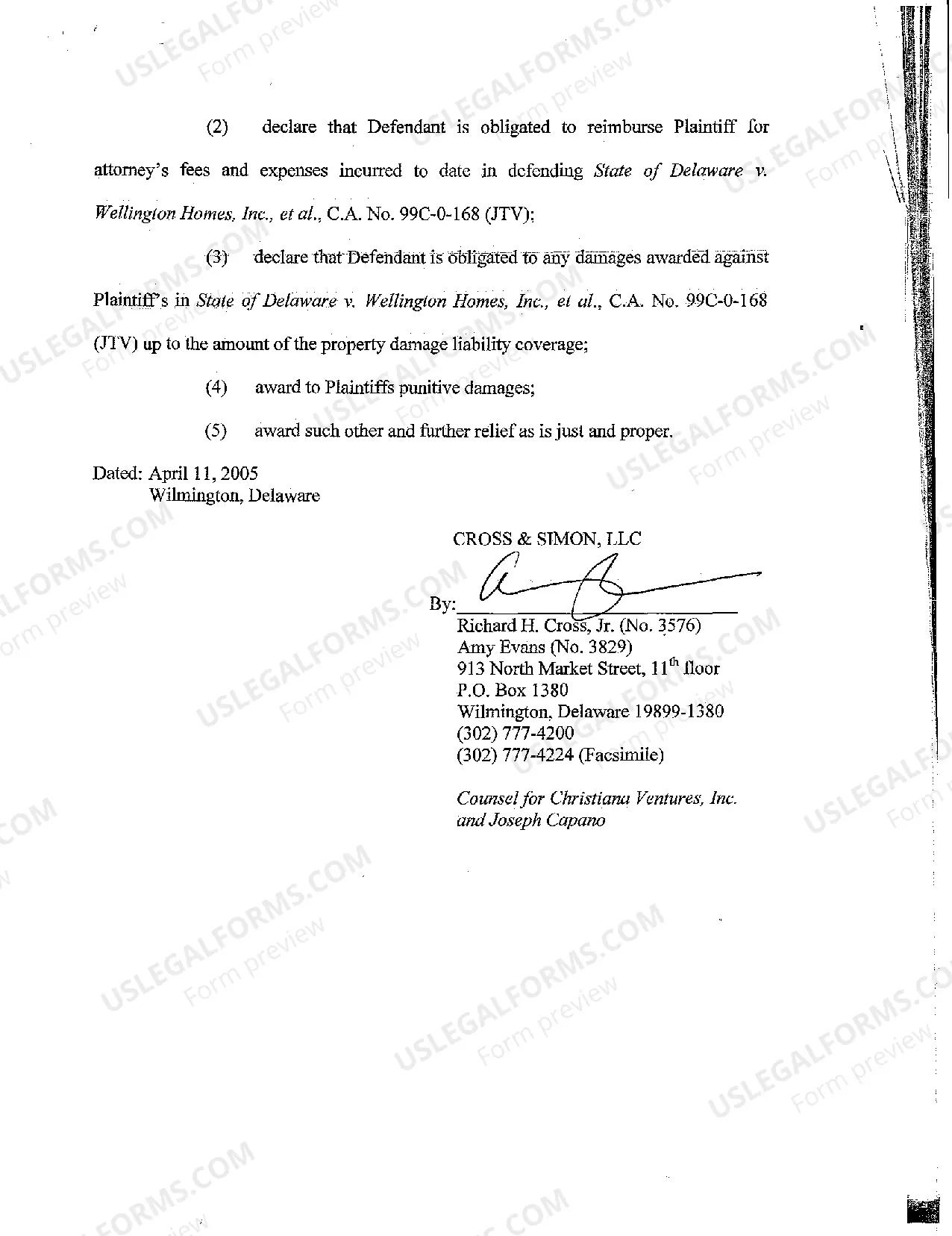 Preview Complaint for Declaratory Judgment against Insurance Company for Failure to Defend