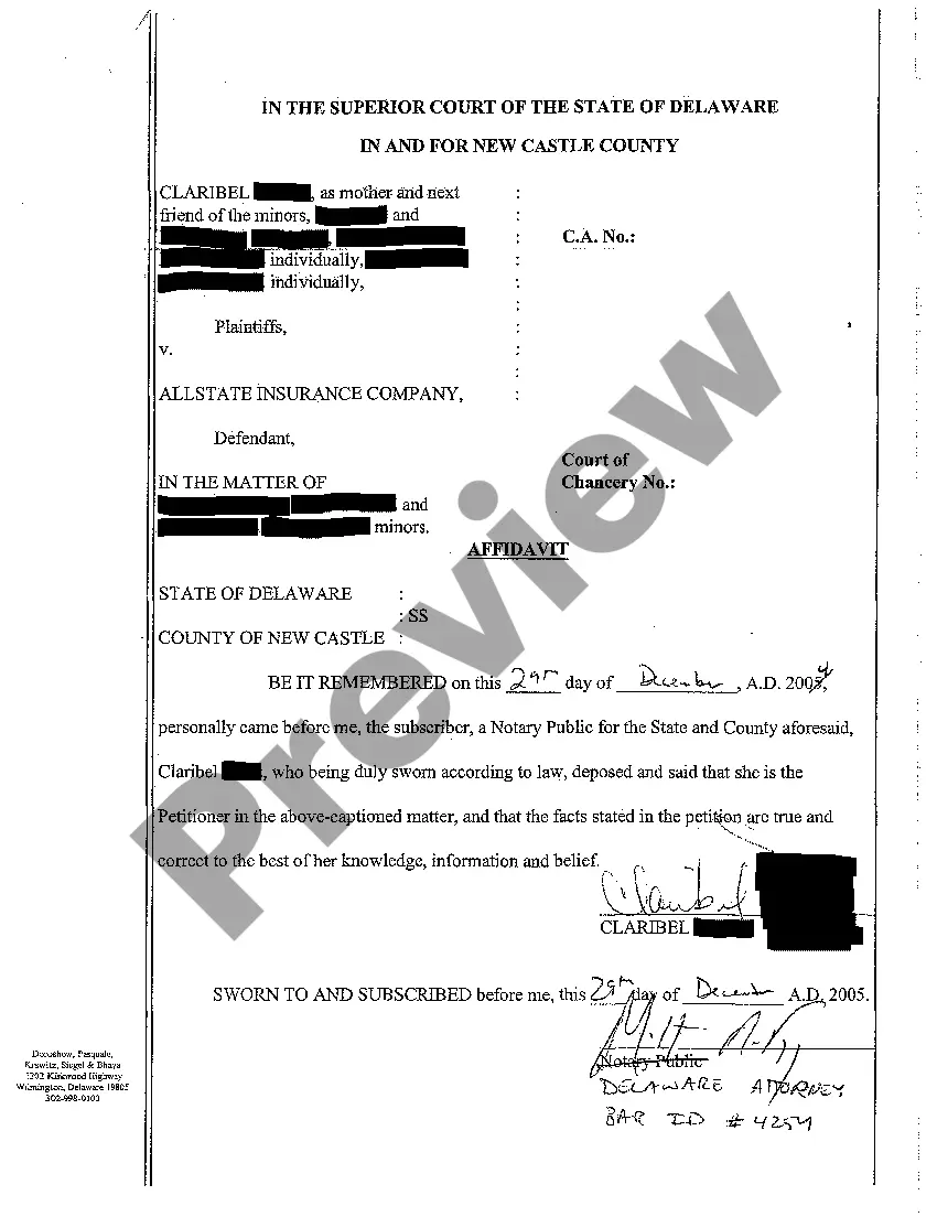 Get A01 Petition for Appointment of Guardian of the Property and Approval of Settlement of the Personal Injury Claims of Minors Preview A01 Petition for Appointment of Guardian of the Property and Approval of Settlement of the Personal Injury Claims of Minors