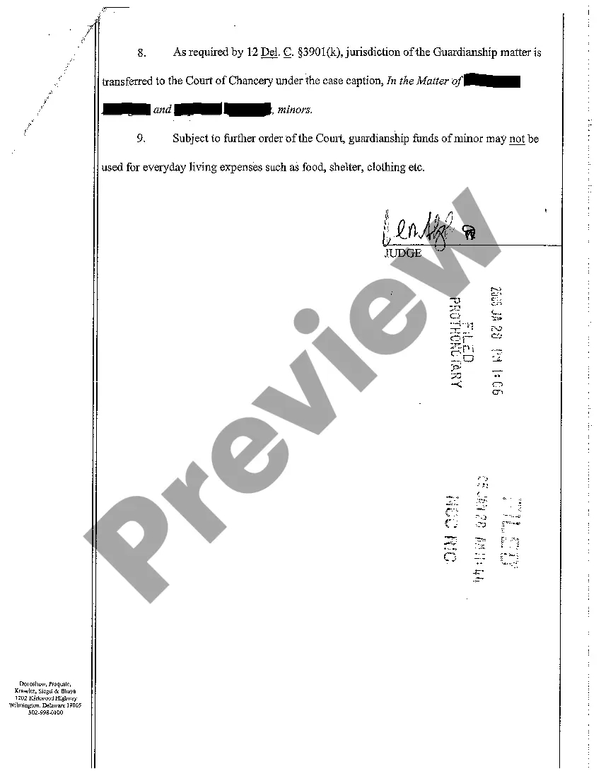 Get A03 Final Order Appointing a Guardian of Property for one Minor Preview A03 Final Order Appointing a Guardian of Property for one Minor
