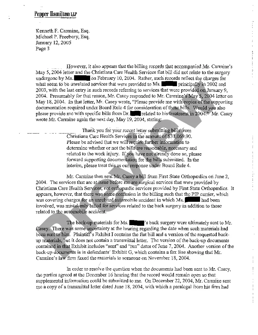 Preview A03 Arbitrator's Order Granting Judgment in favor of Plaintiff