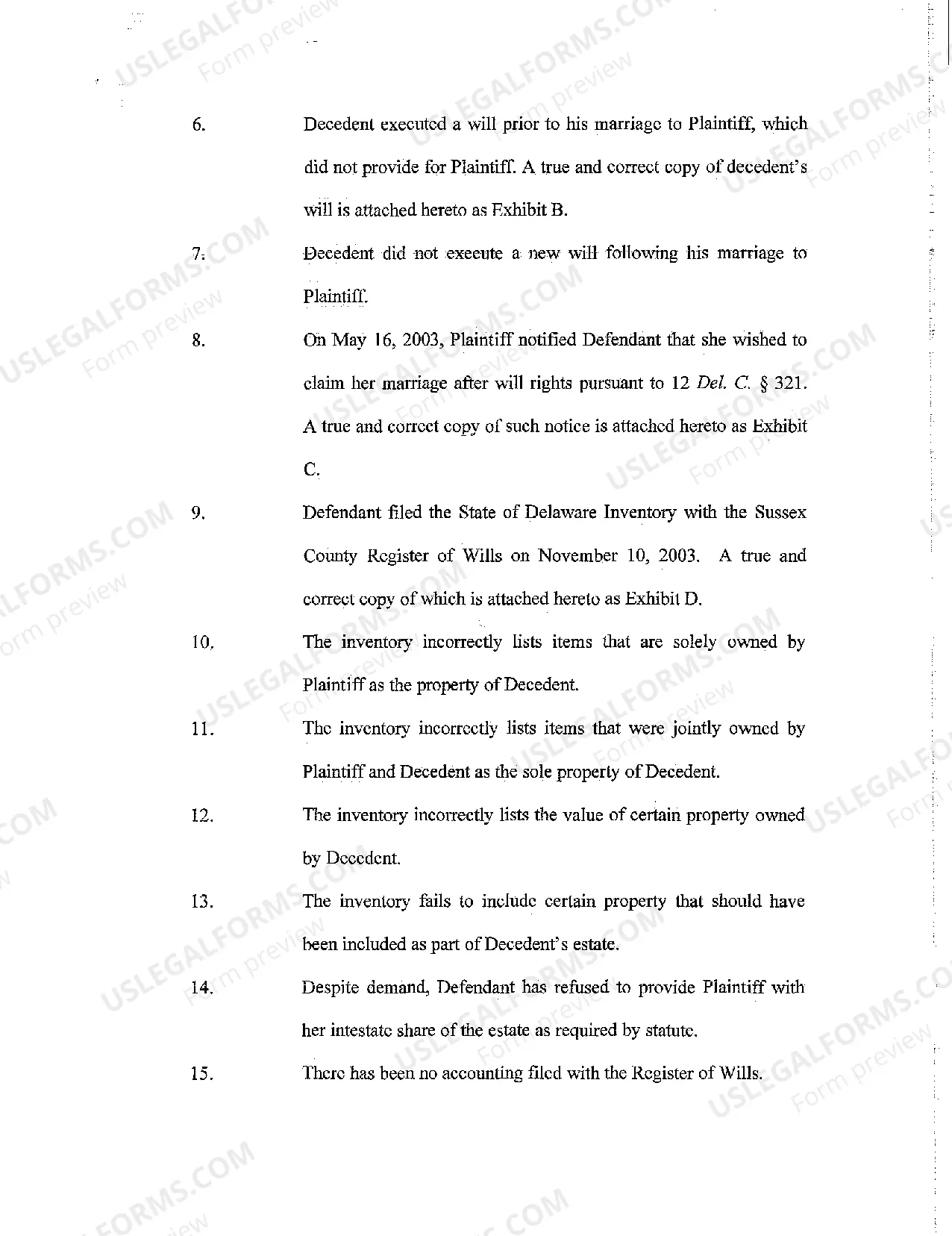 Preview Plaintiff's Verified Complaint for Injunction Relief and Damages regarding Distribution from Estate