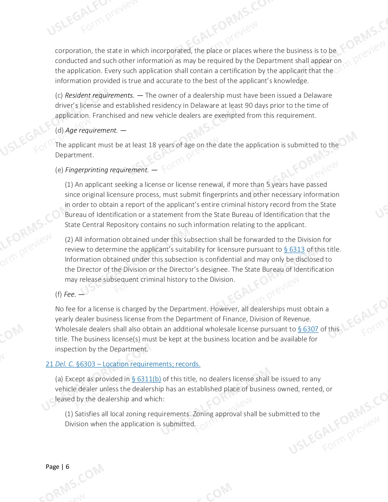 Preview Dealership Manual