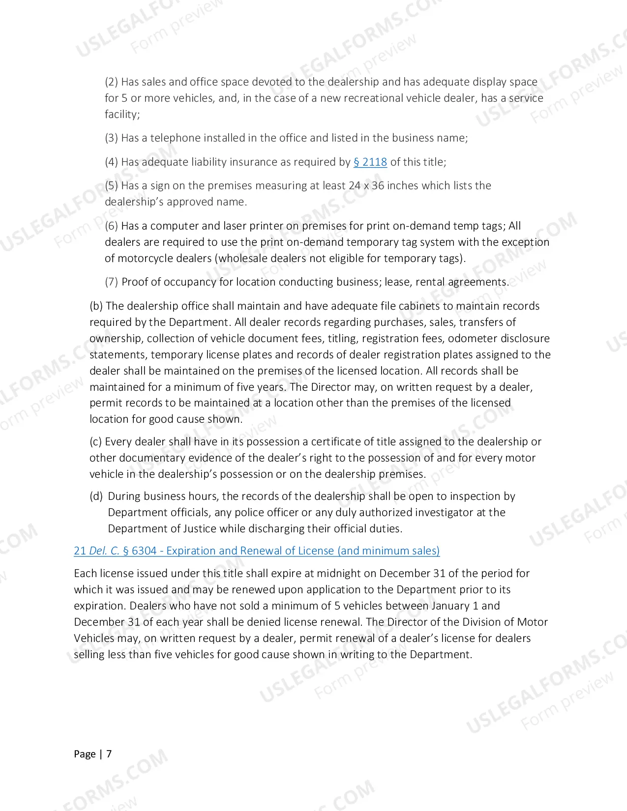 Preview Dealership Manual