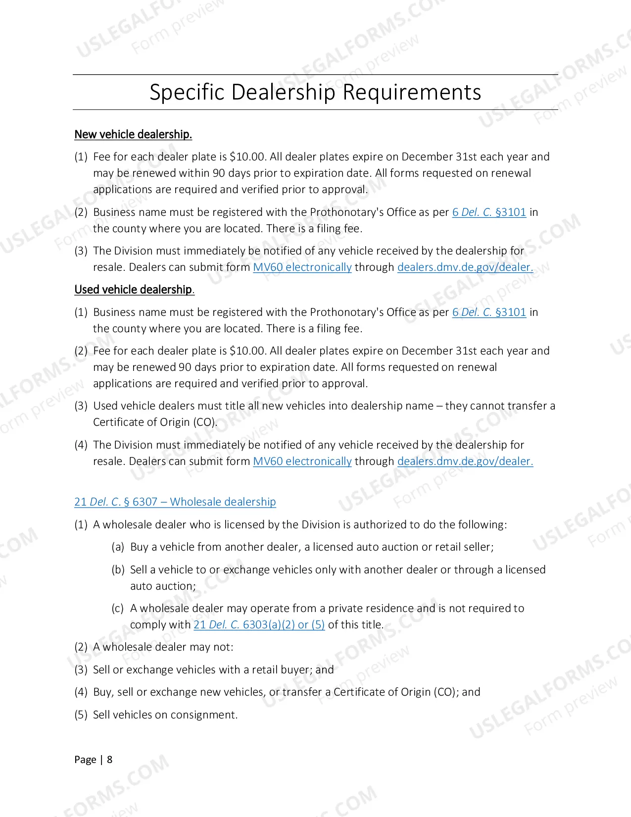 Preview Dealership Manual