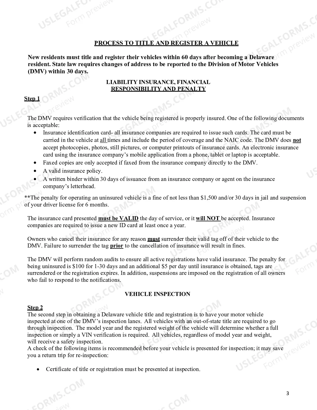 Preview Guidelines for New Residents