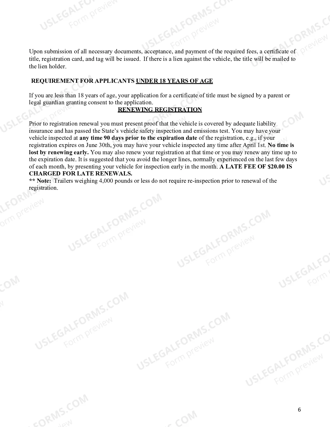 Preview Guidelines for New Residents