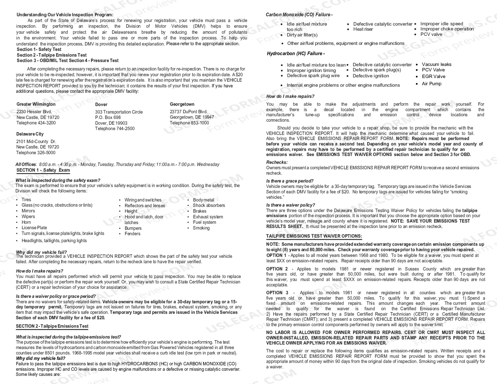 Preview Vehicle Inspection Program
