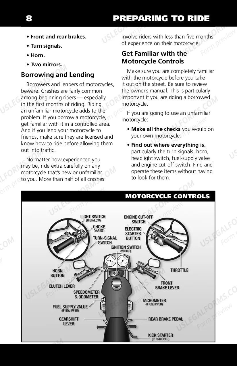 Preview Motorcycle Manual