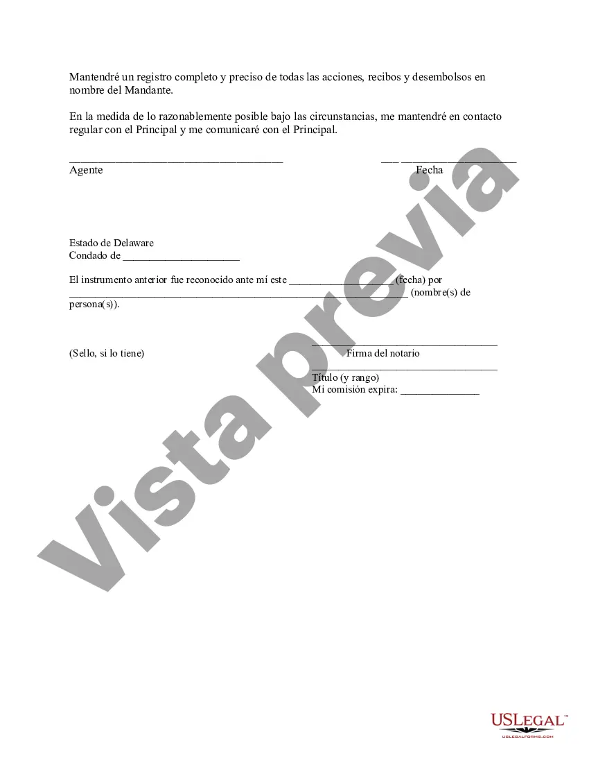 Preview Poder General para el Cuidado y Custodia del Hijo o Hijos