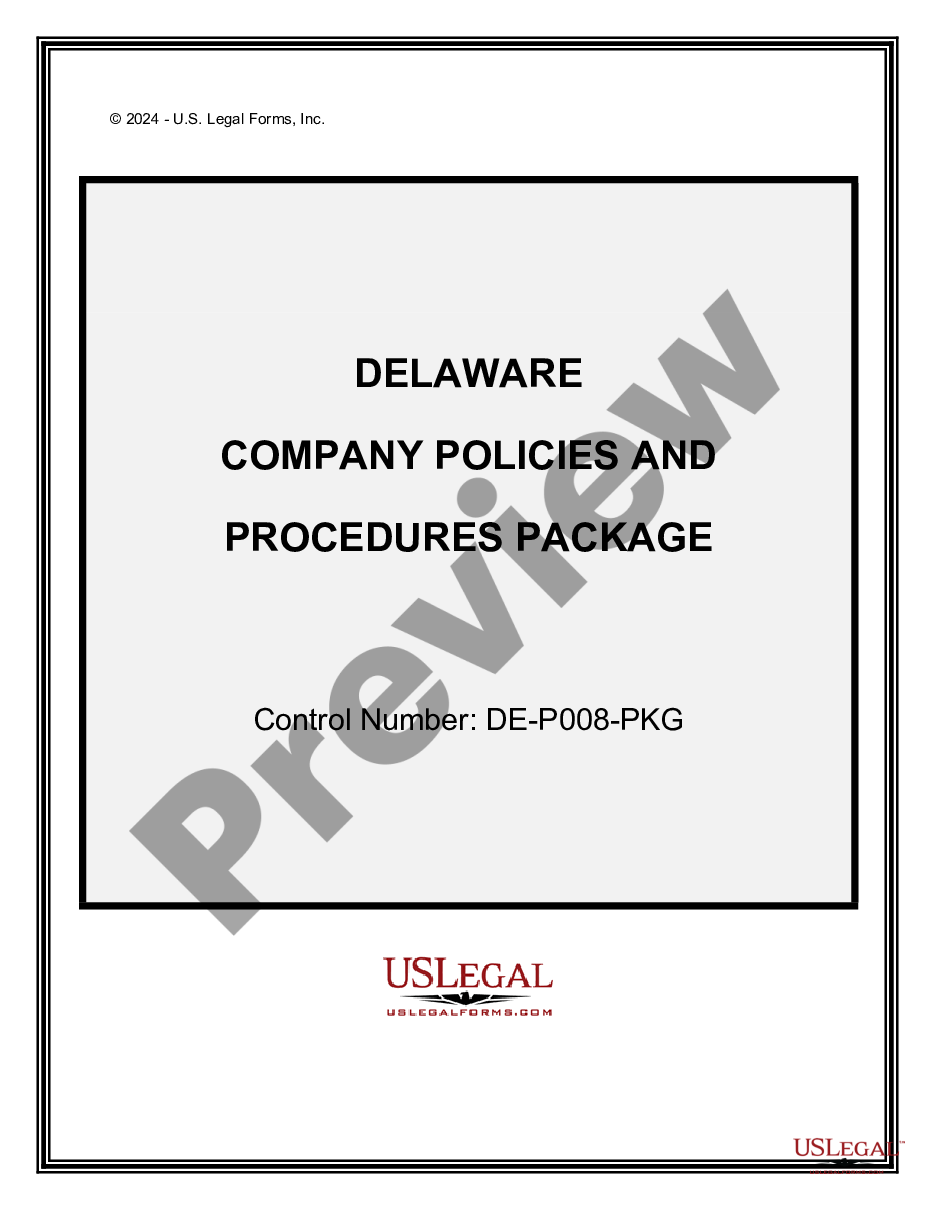 form Company Employment Policies and Procedures Package preview