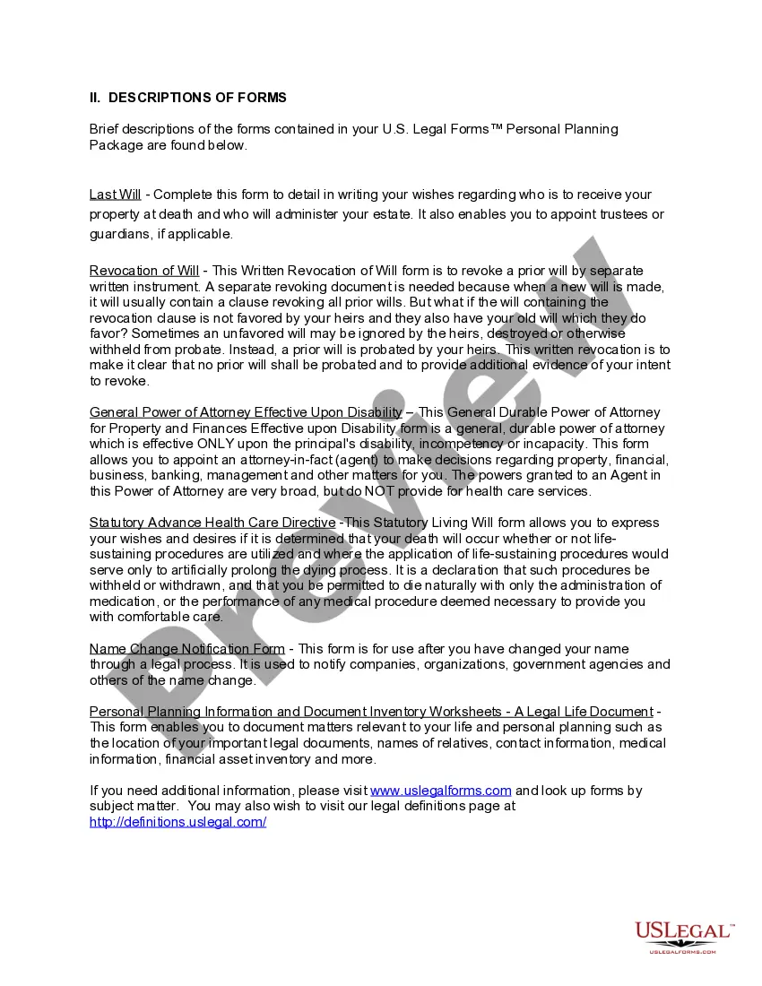 Preview Delaware Newly Divorced Individuals Package