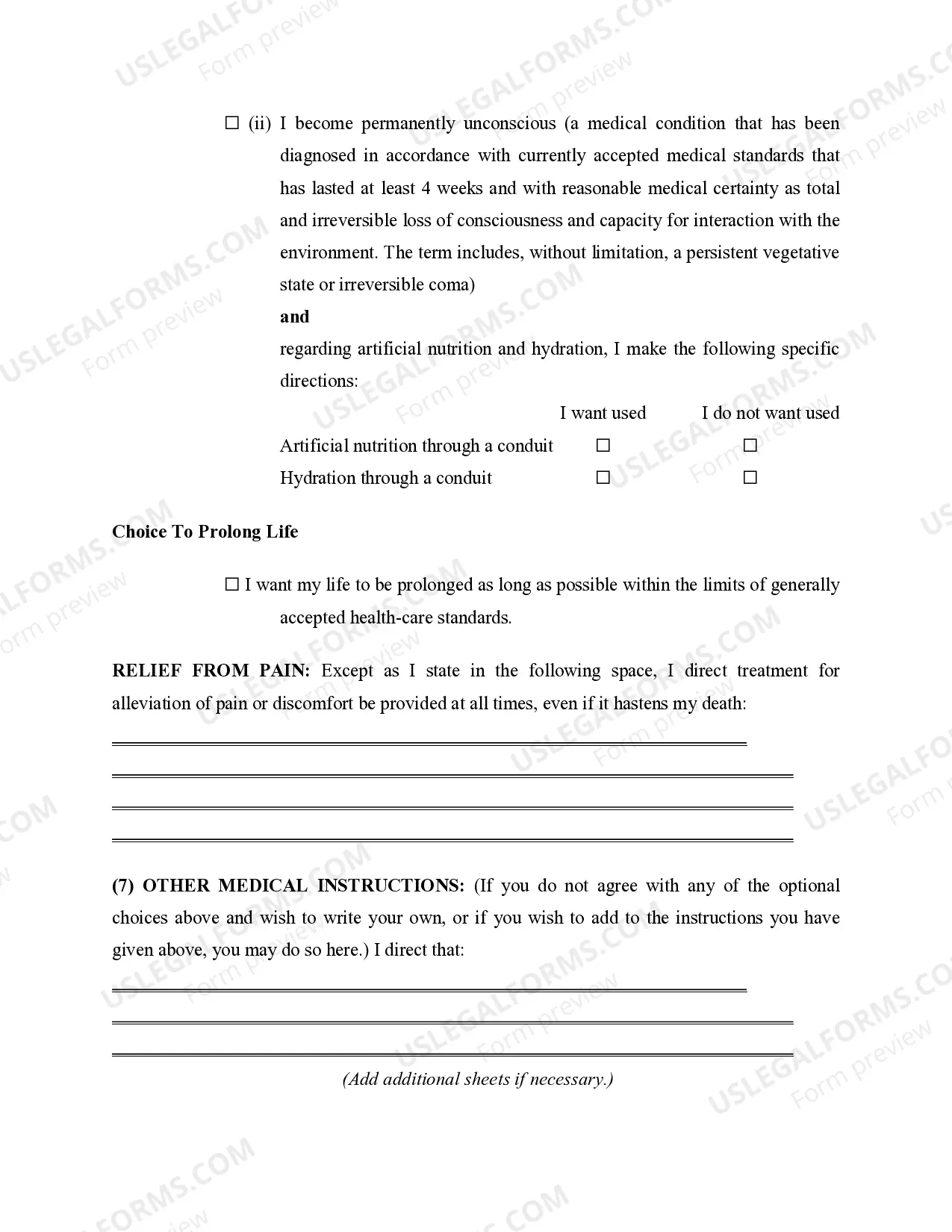Preview Statutory Advance Health Care Directive - Health Care, Standby Guardian and Living Will Provisions