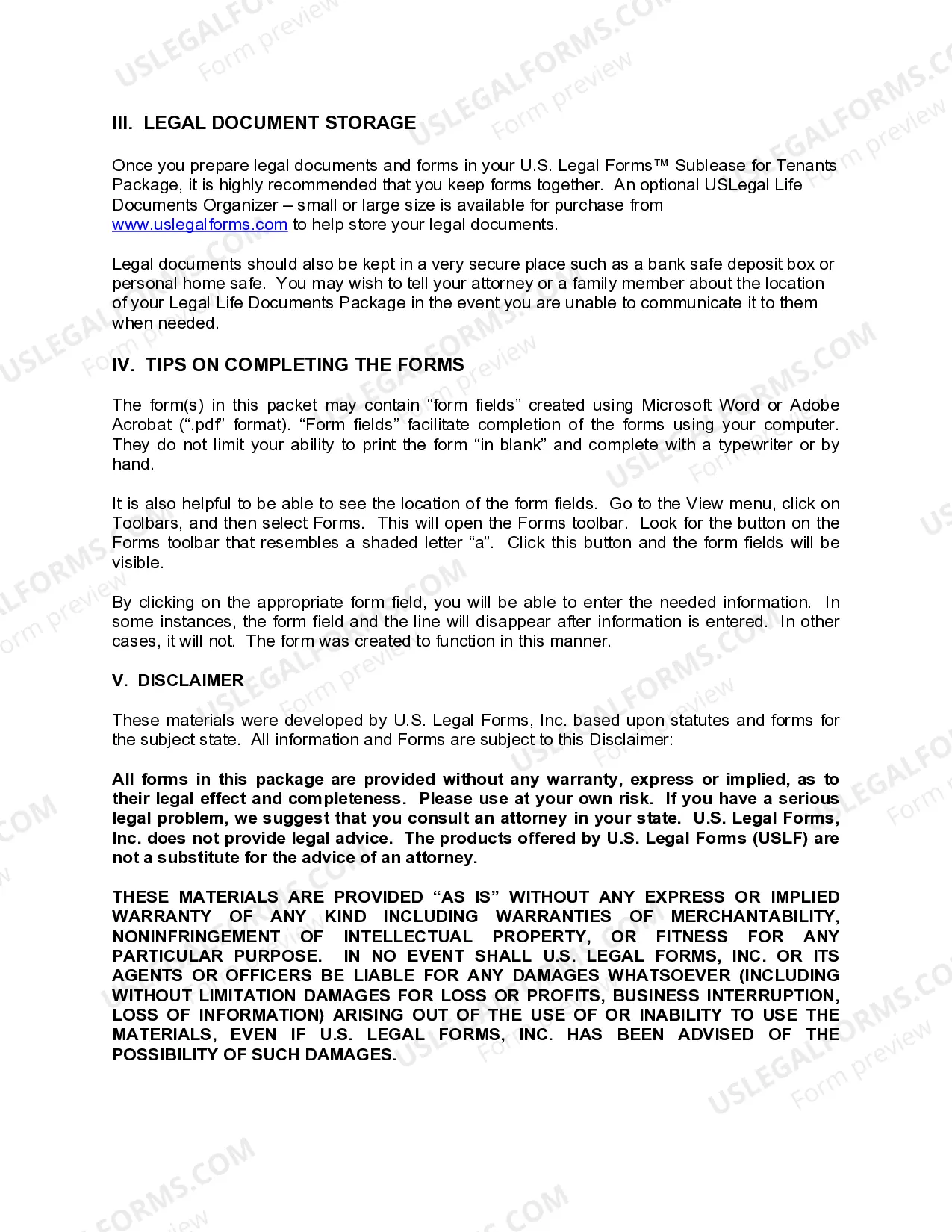 Preview Delaware Landlord Tenant Sublease Package