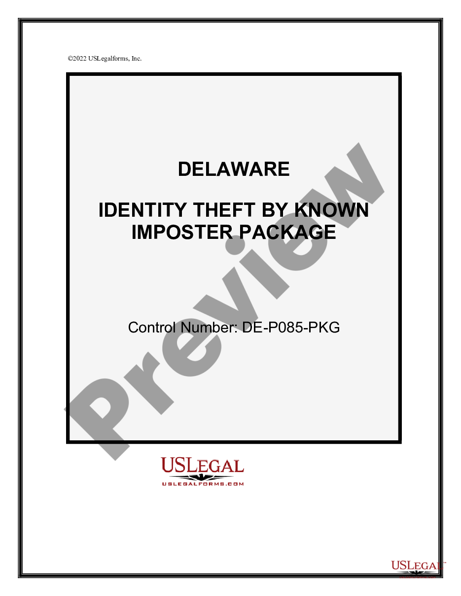 page 0 Identity Theft by Known Imposter Package preview