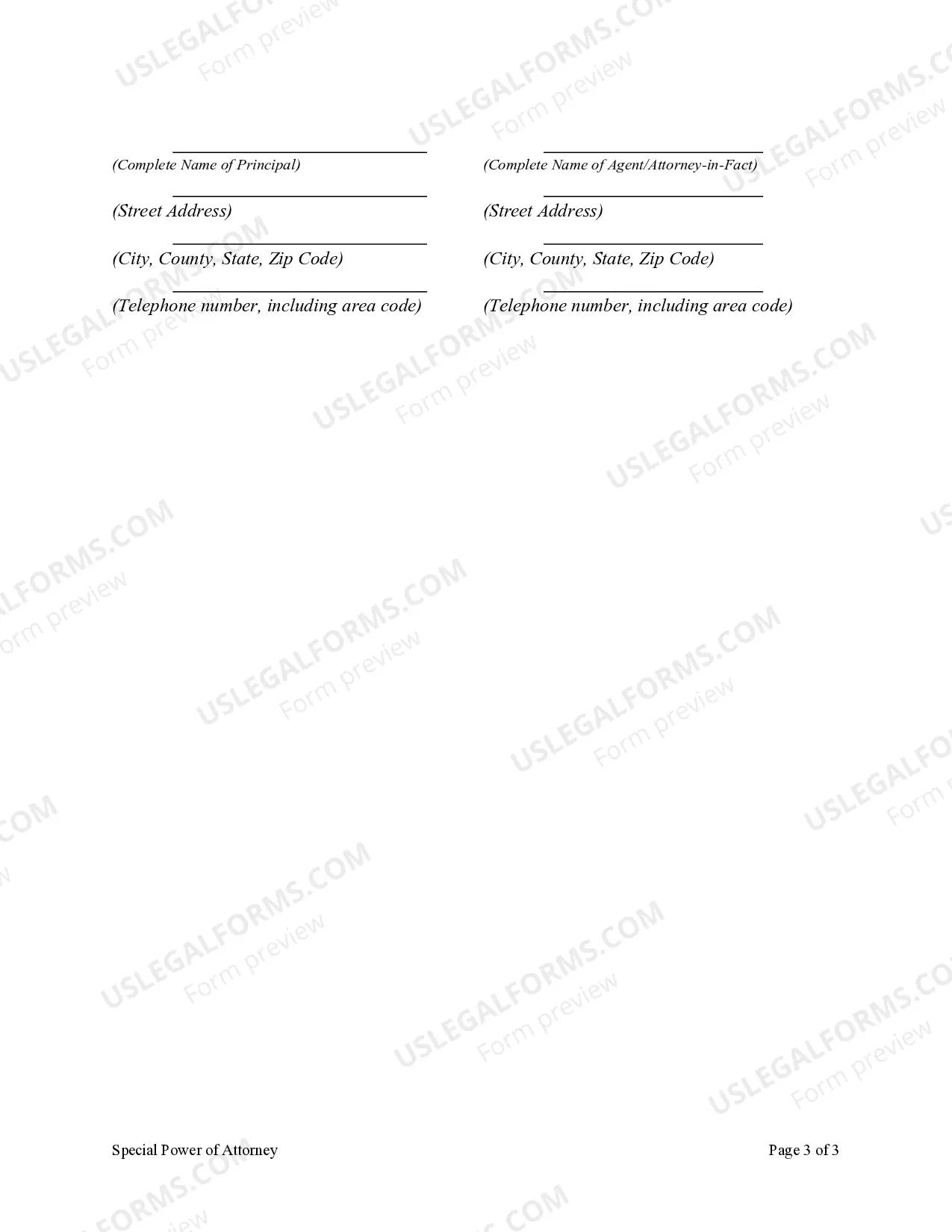 Preview Special or Limited Power of Attorney for Real Estate Sales Transaction By Seller