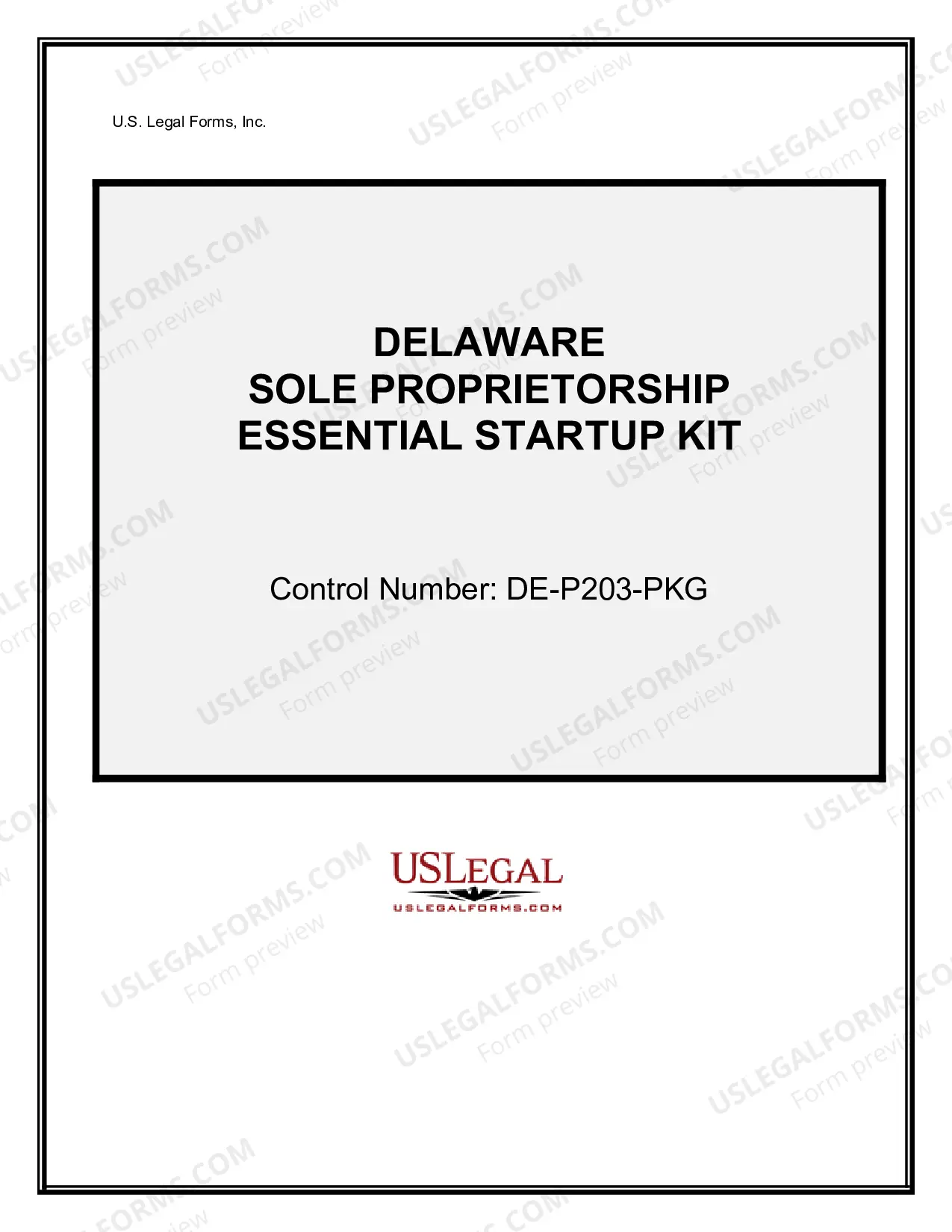 Preview Delaware Sole Proprietorship Essential Startup Kit