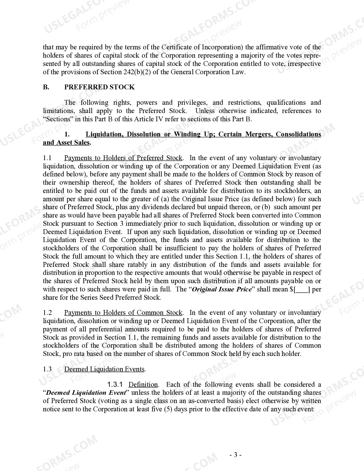 Preview Restated Certificate of Incorporation