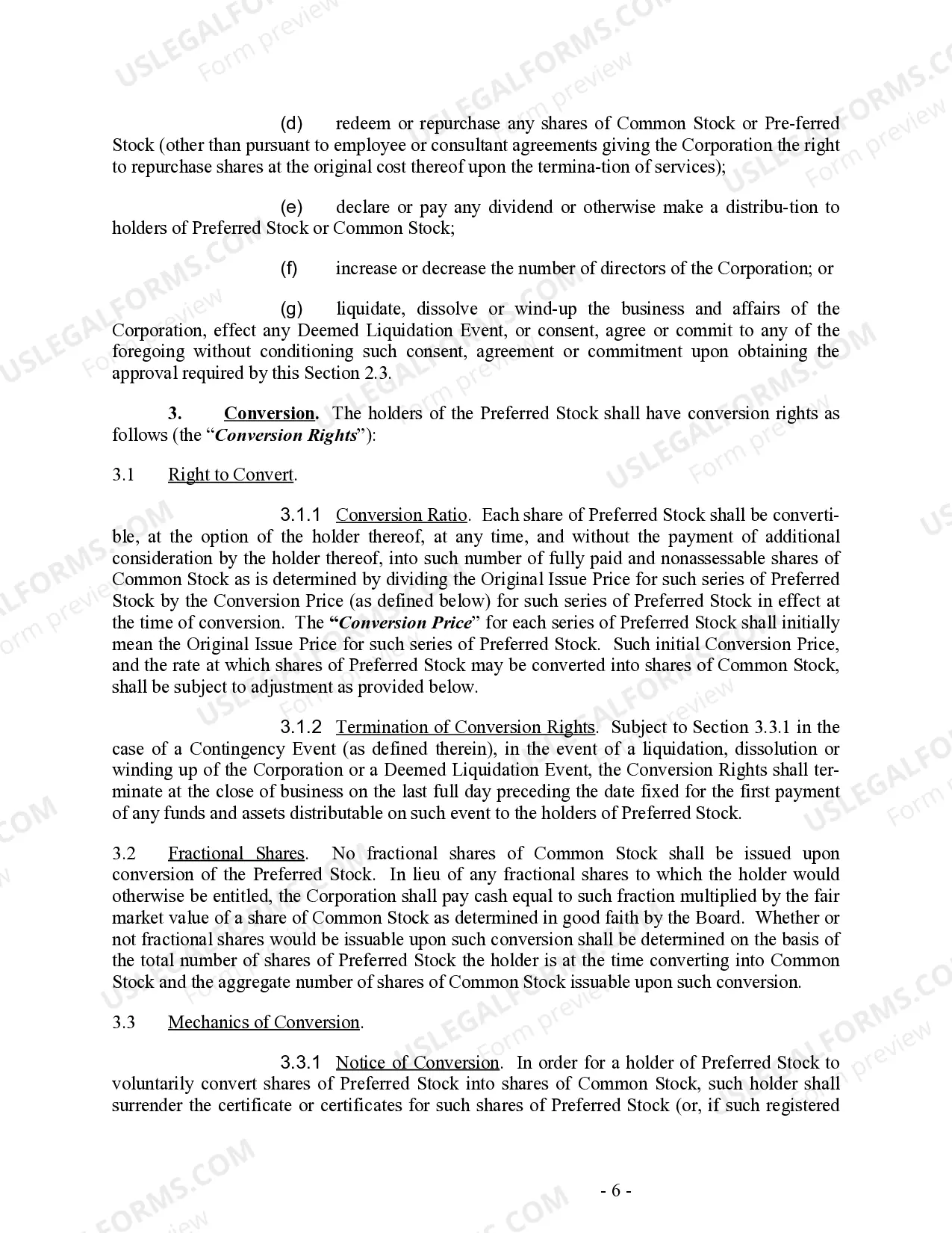 Preview Restated Certificate of Incorporation